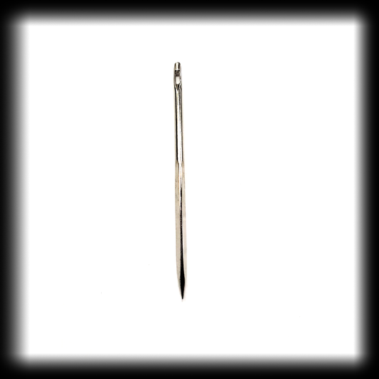 Large hollow braid whipping needle